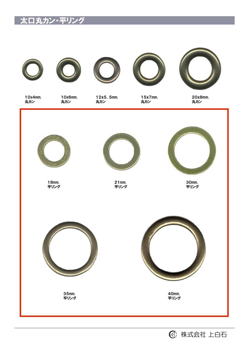 RING-3 Anneau Plat[Boucles Et Anneau] Kamishiraishi