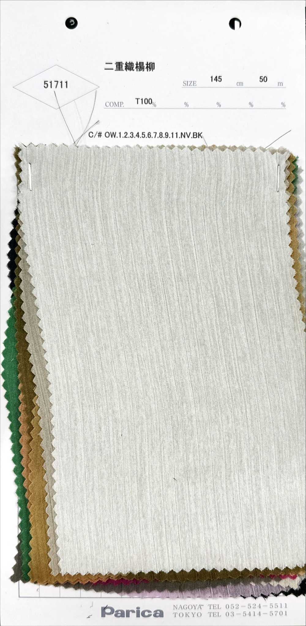 51711 Yoryu à Double Tissage (Crêpe Froissé)[Fabrication De Textile] Parika