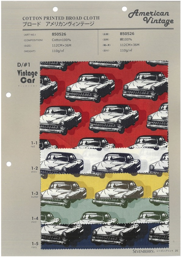 850526 SEVENBERRY® Broadcloth American Vintage[Fabrication De Textile] VANCET