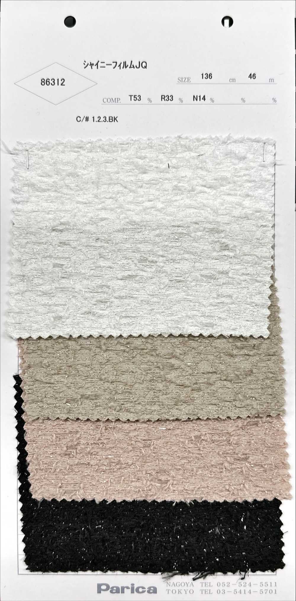 86312 Film Brillant JQ[Fabrication De Textile] Parika