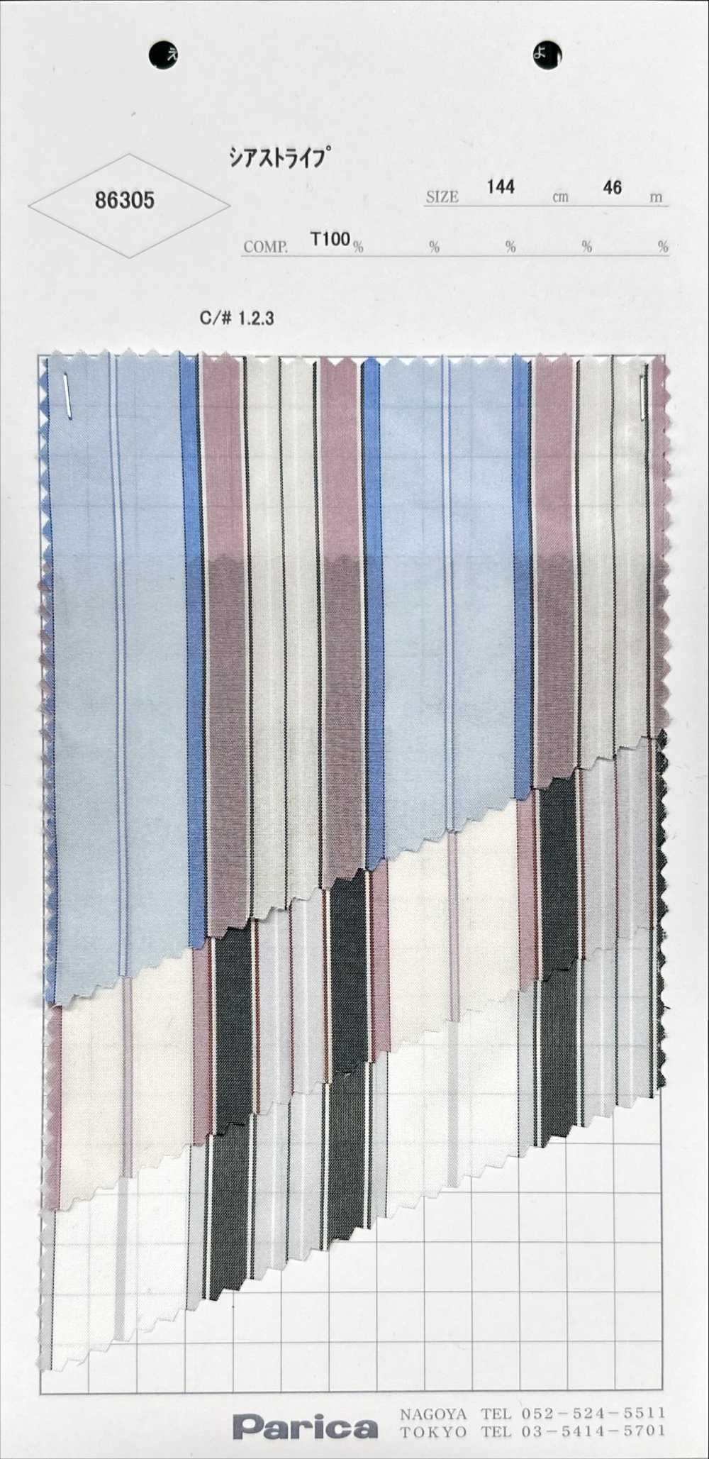 86305 Rayures Transparentes[Fabrication De Textile] Parika