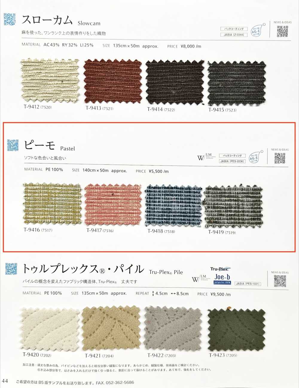 PASTEL Bureau Du Premier Ministre[Fabrication De Textile] Shinko