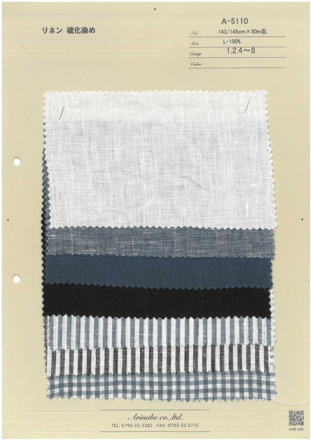 A-5110 Teinture Au Soufre Du Lin[Fabrication De Textile] ARINOBE