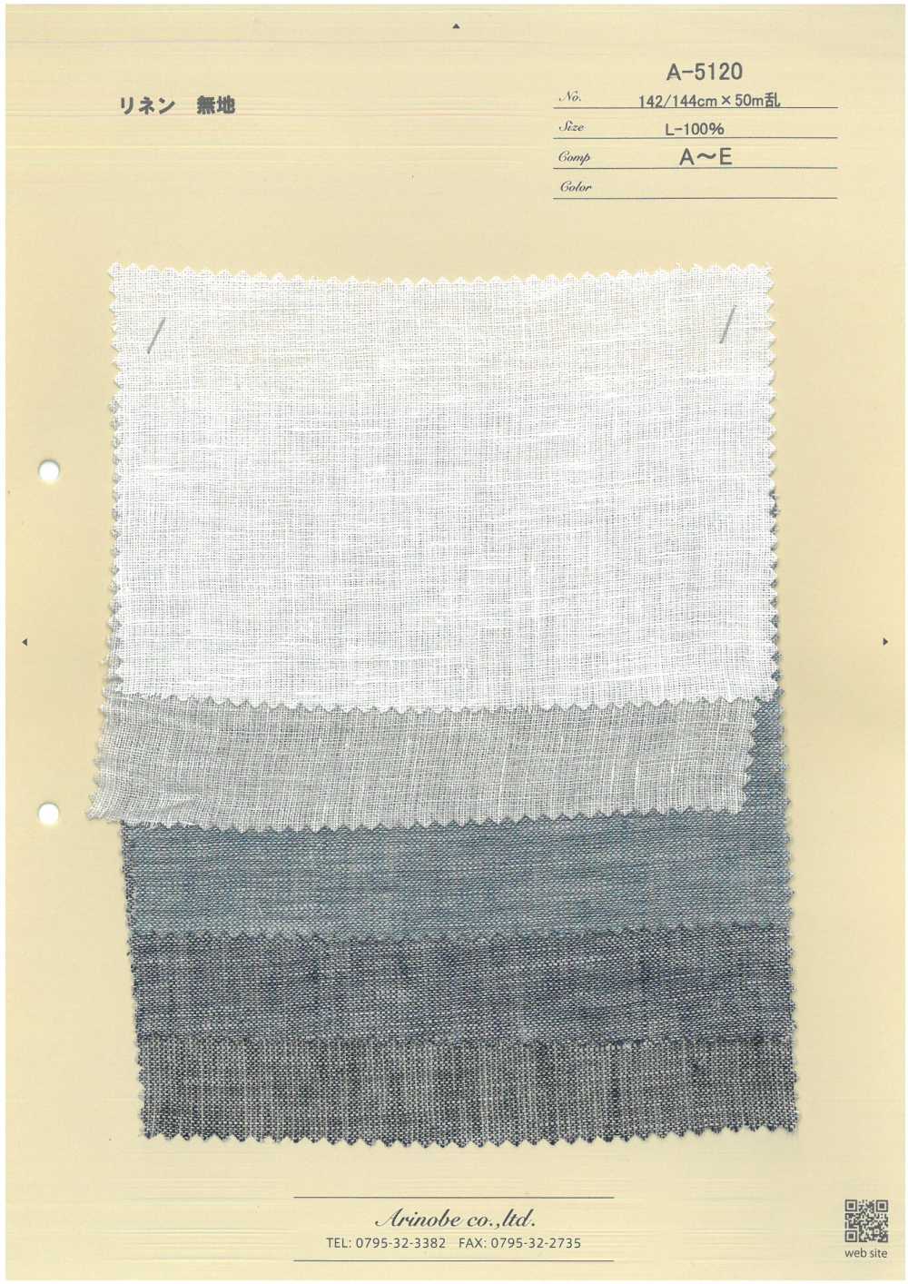 A-5120 Lin Sans Motif[Fabrication De Textile] ARINOBE