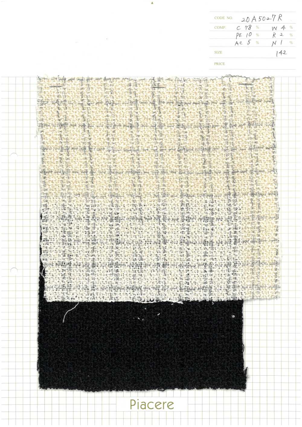 20A5027R Tweed Brillant[Fabrication De Textile] Piacere