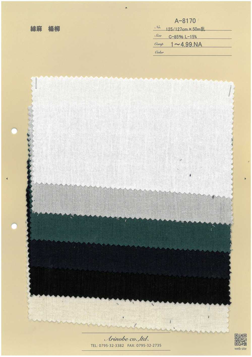 A-8170 Lin Yoryu (Crêpe Froissé)[Fabrication De Textile] ARINOBE