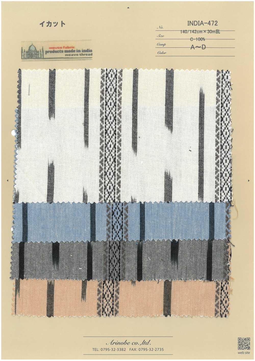 INDIA-472 Ikat[Fabrication De Textile] ARINOBE