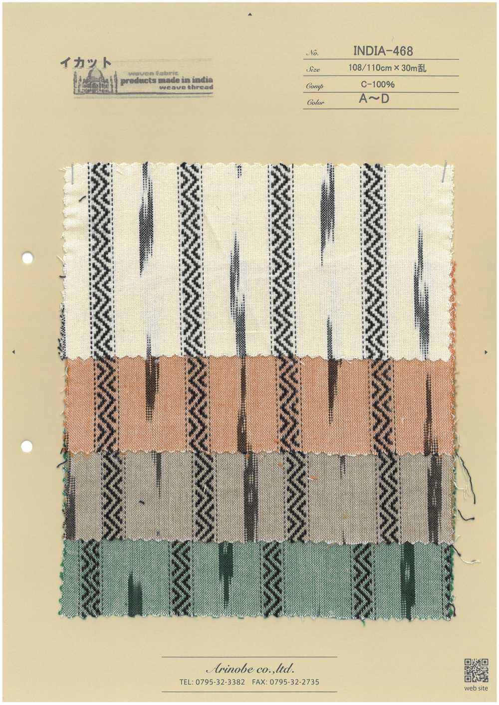 INDIA-468 Ikat[Fabrication De Textile] ARINOBE