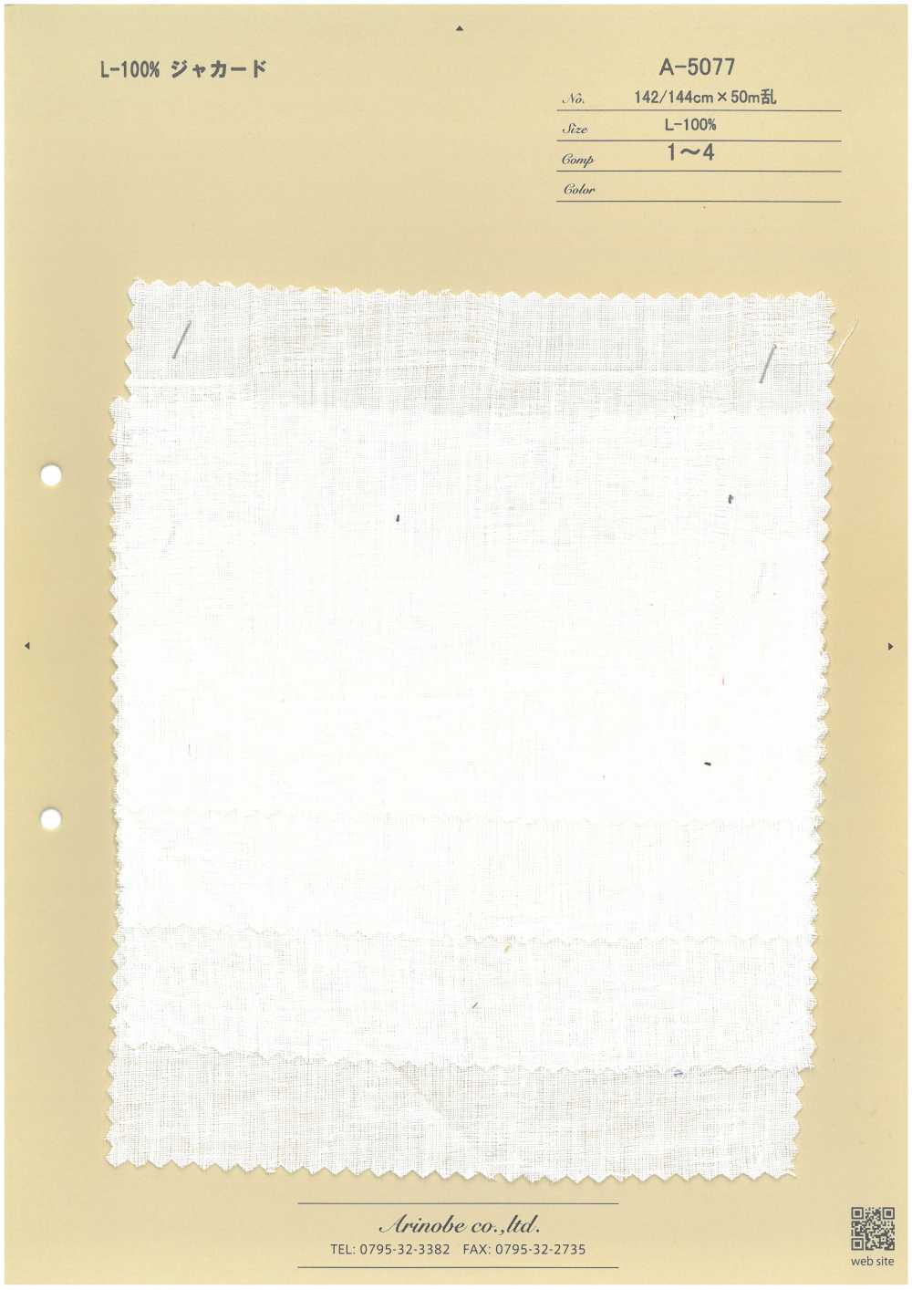 A-5077 L-100% Jacquard[Fabrication De Textile] ARINOBE