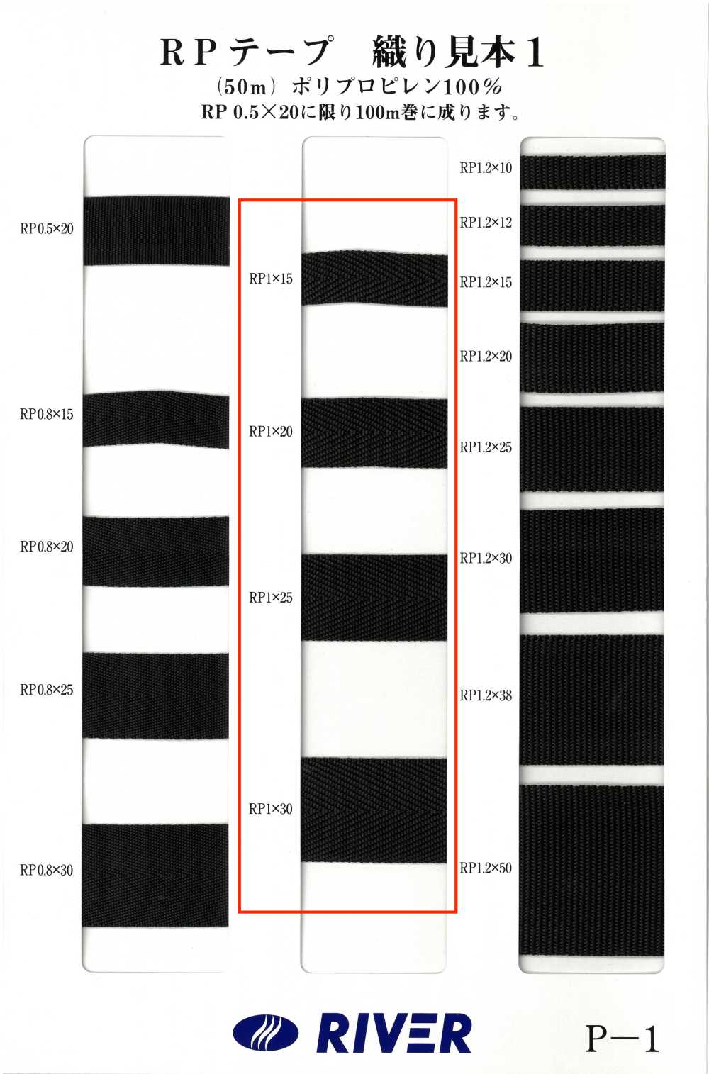 RP-1 [Ruban Ruban Cordon] RIVER