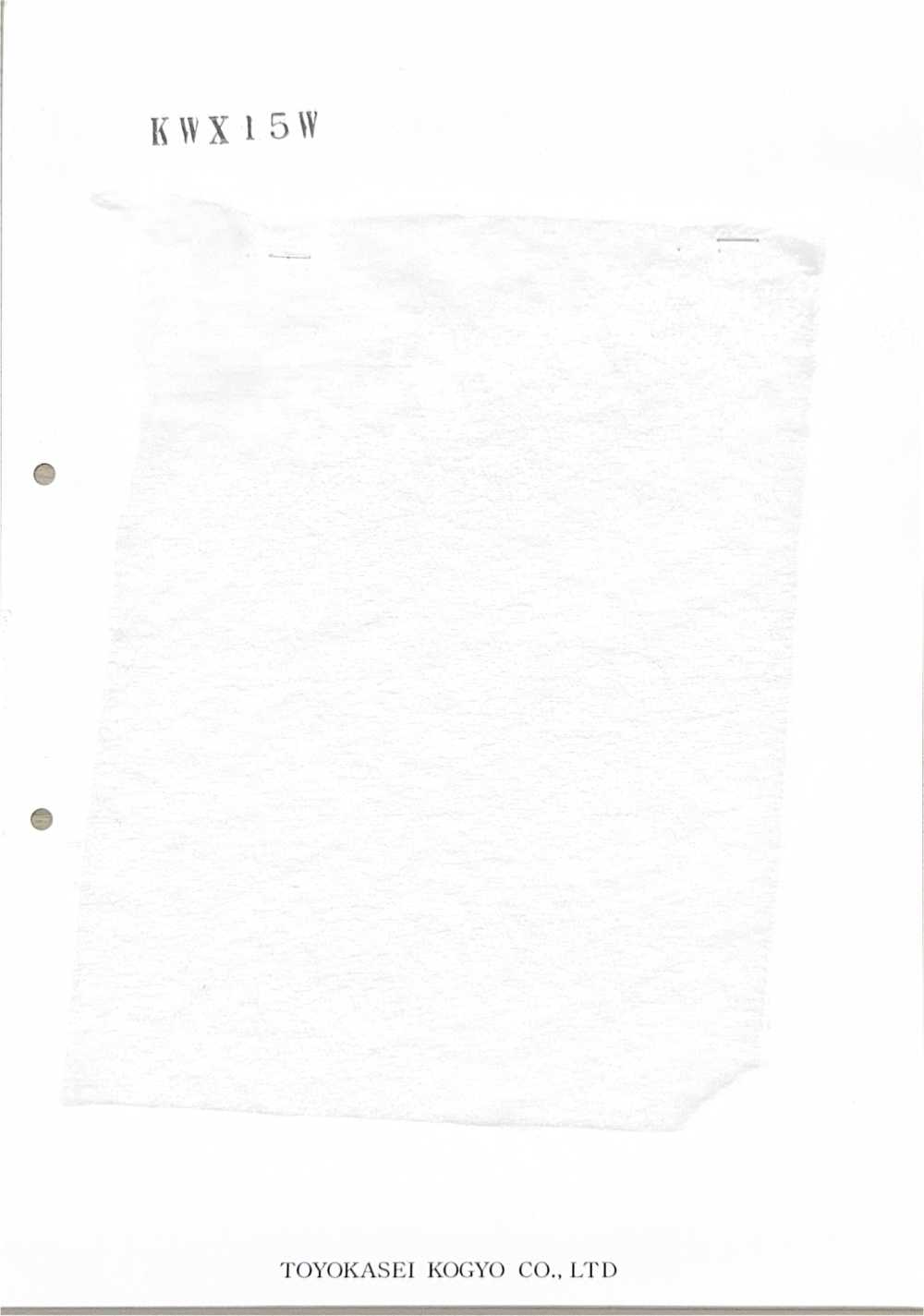 KWX15W Garnissage En Coton Série KWX 15 G[Entoilage]