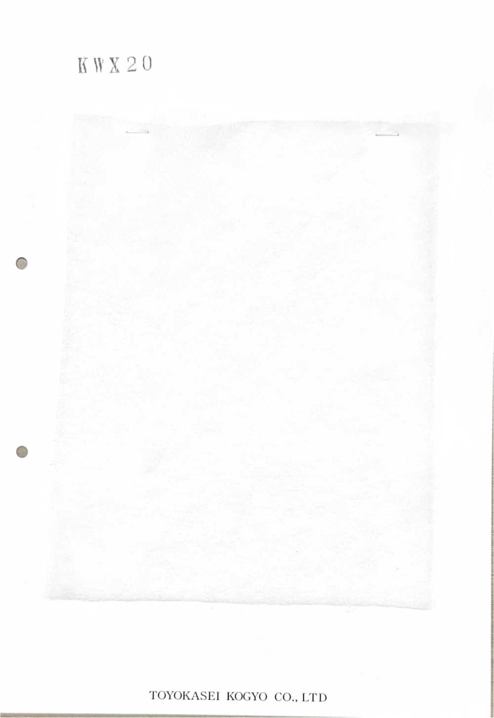 KWX20 Garnissage En Coton Série KWX 20 G[Entoilage]
