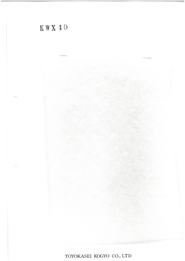 KWX40 Garnissage En Coton Série KWX 40 G[Entoilage]