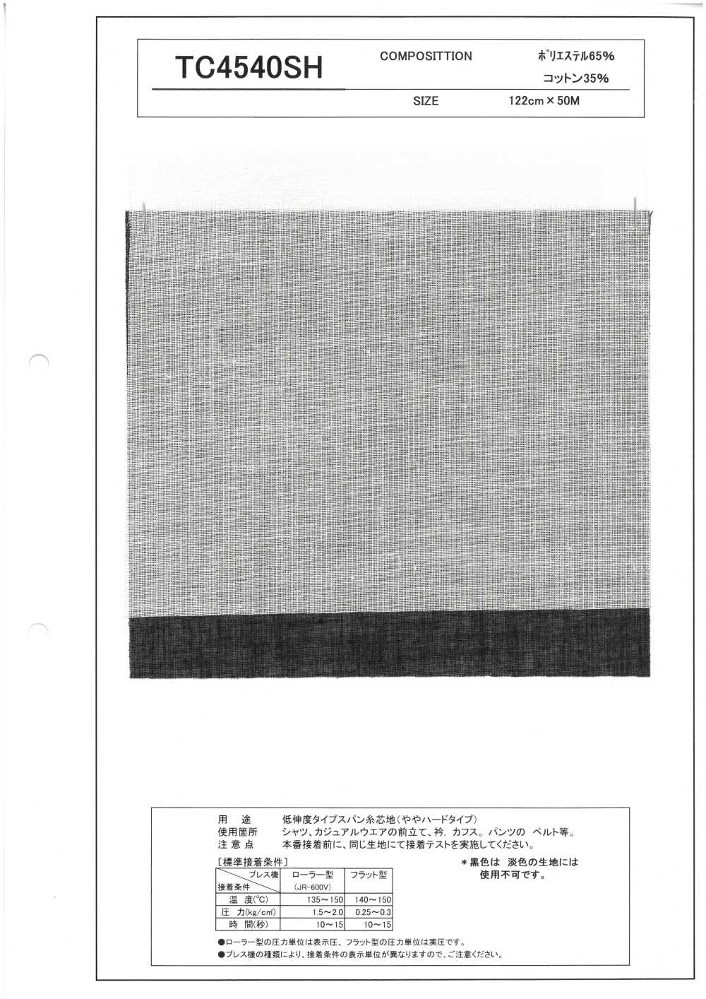 TC4540SH Entoilage En Fil Filé à Faible Allongement, Type Légèrement Rigide