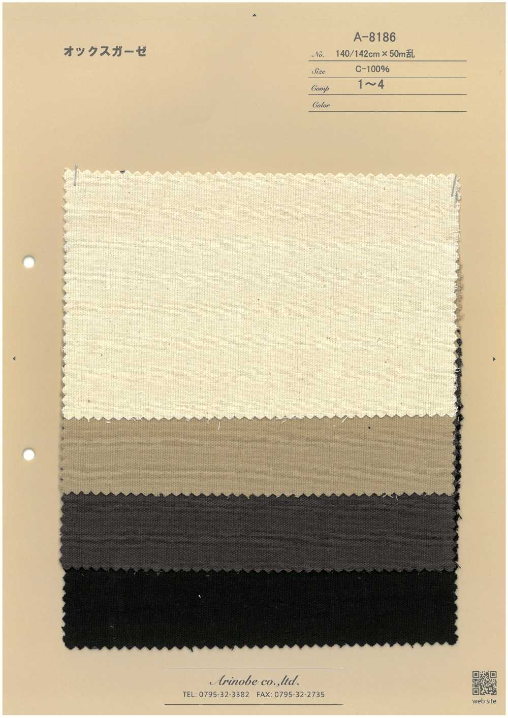 A-8186 Gaze D'Oxford[Fabrication De Textile] ARINOBE