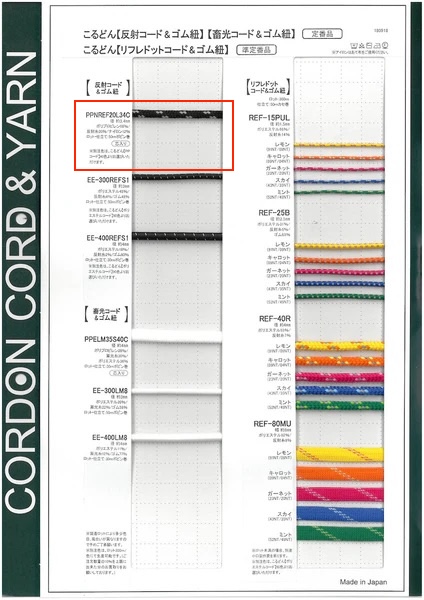 PPNREF20L34C Cordon Rond Enroulé De 3,4 Mm[Ruban Ruban Cordon] Cordon