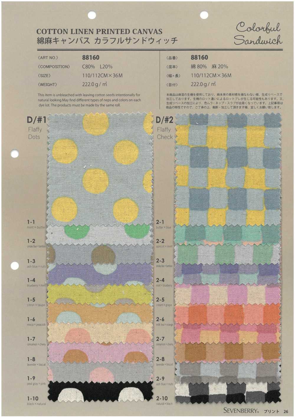 88160 Lin Toile De Lin Sandwich Coloré[Fabrication De Textile] VANCET