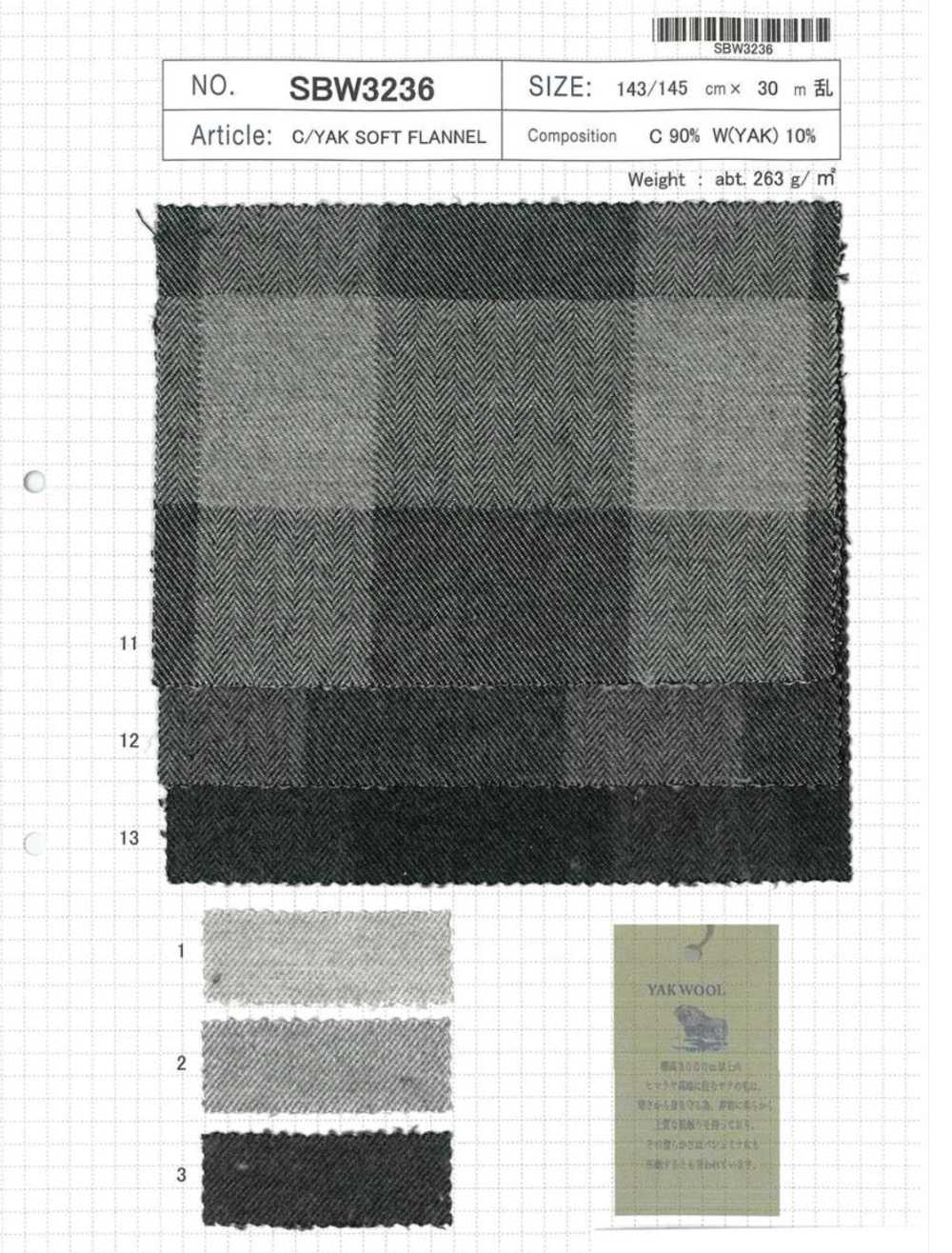 SBW3236 FLANELLE DOUCE C/YAK[Fabrication De Textile] SHIBAYA