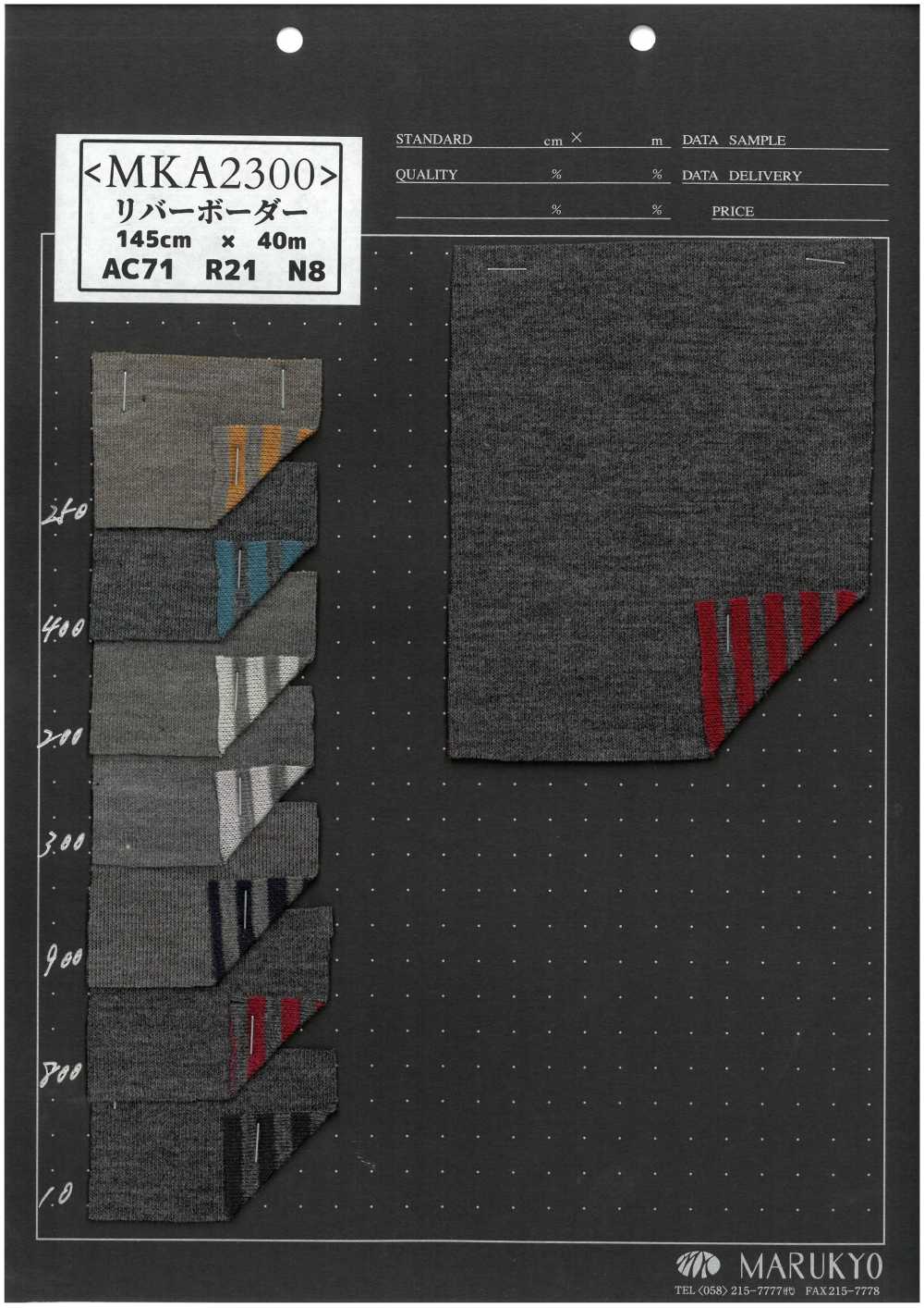 MKA2300 Rayures Horizontales De La Rivière[Fabrication De Textile] Marukyo Textile