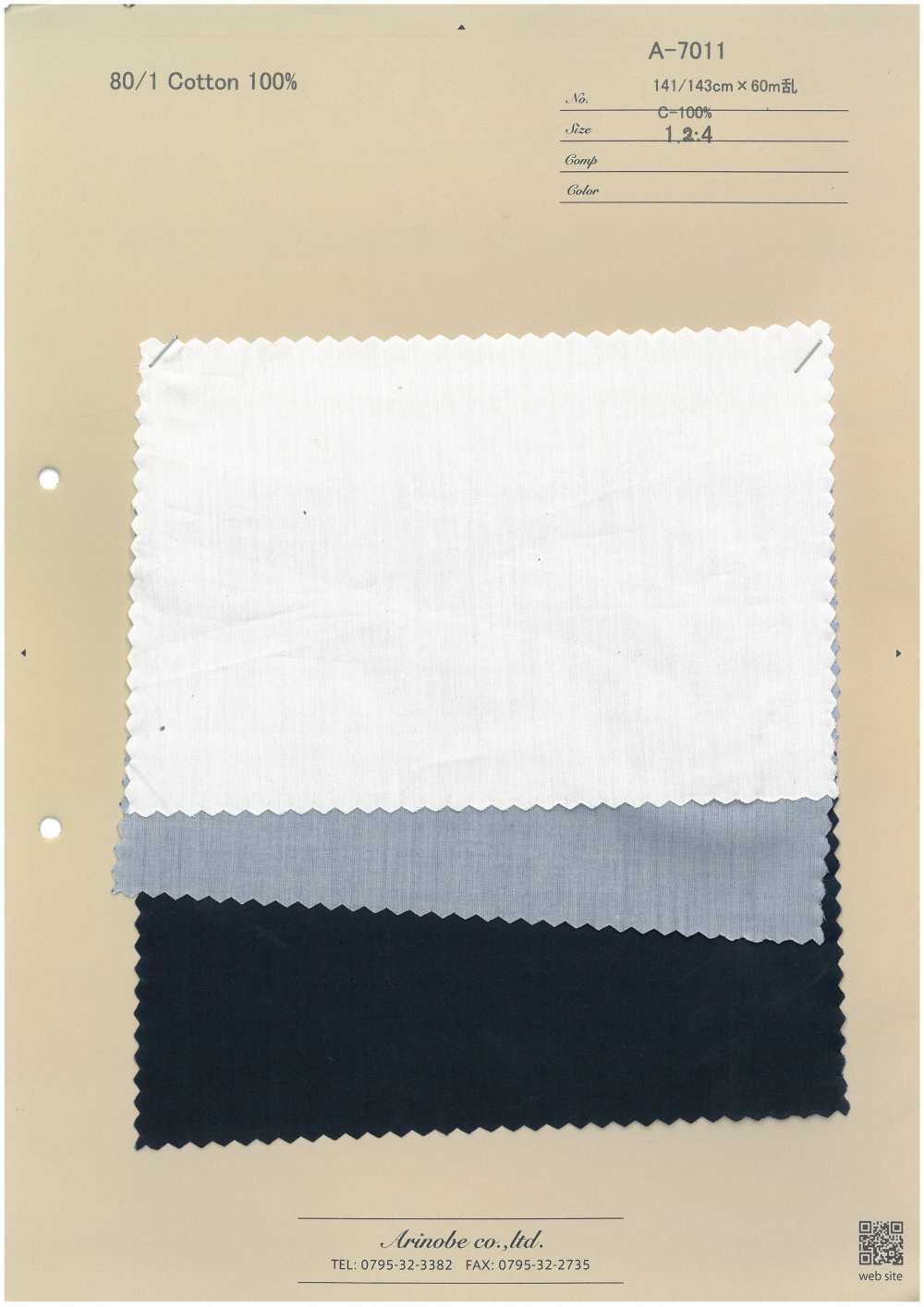 A-7011 80/1 100 % Coton[Fabrication De Textile] ARINOBE