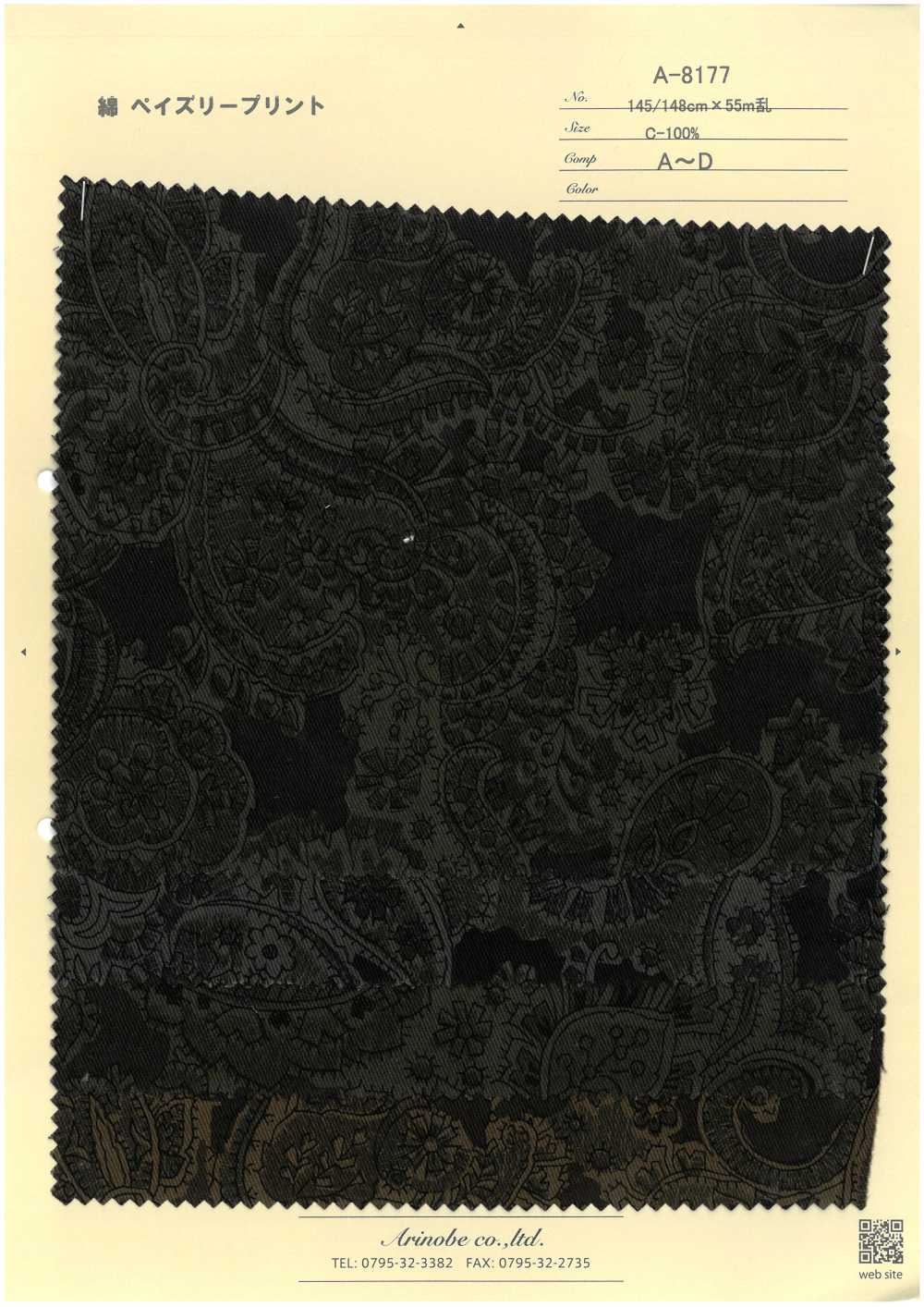A-8177 Motif Cachemire[Fabrication De Textile] ARINOBE