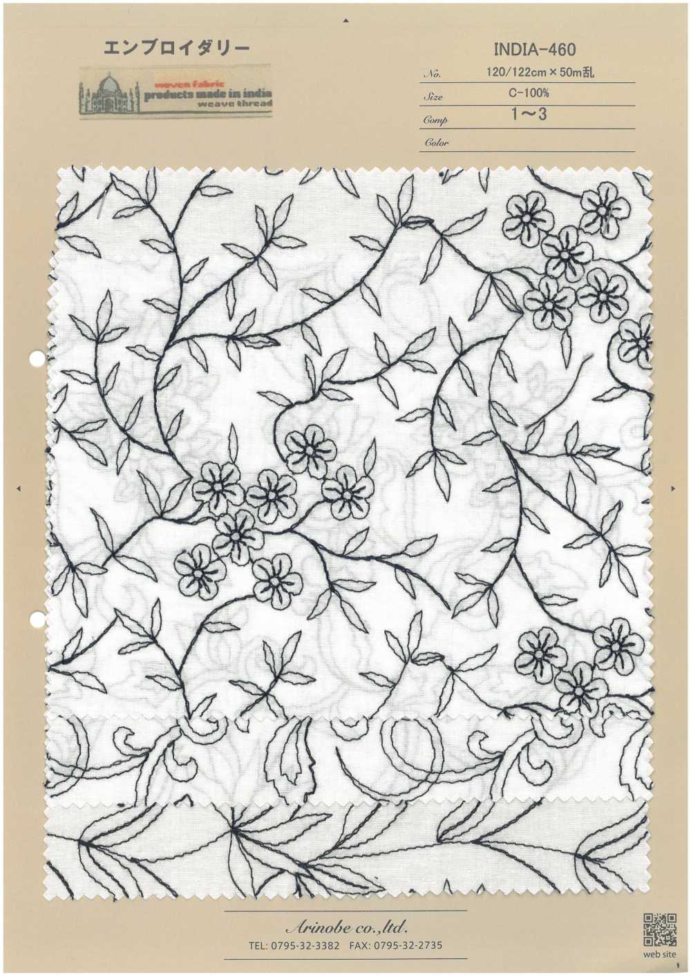 INDIA-460 Broderie[Fabrication De Textile] ARINOBE