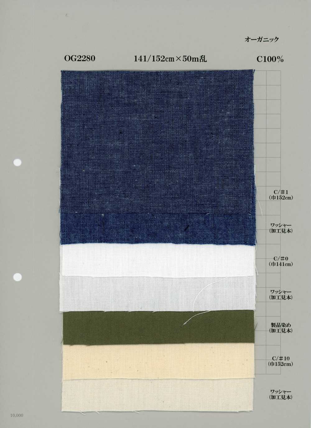 OG2280 Denim En Coton Biologique 5 Oz[Textile / Tissu] Yoshiwa Textile