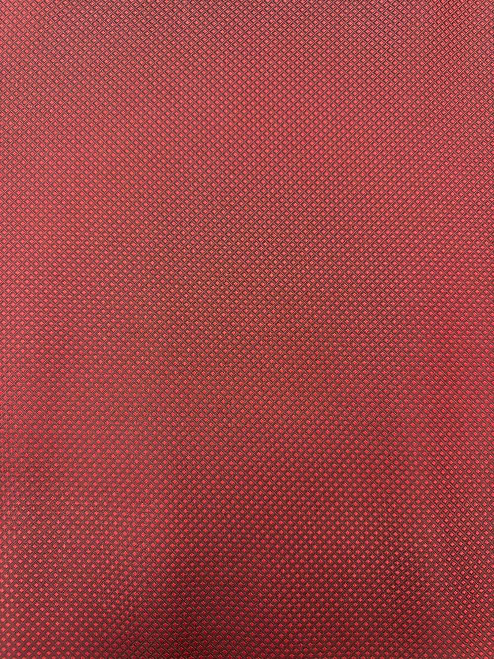 184E [outlet] Yamanashi Fujiyoshida 100% Soie, Motif à Carreaux Diagonaux, Rouge Vin[Textile] Yamamoto(EXCY)