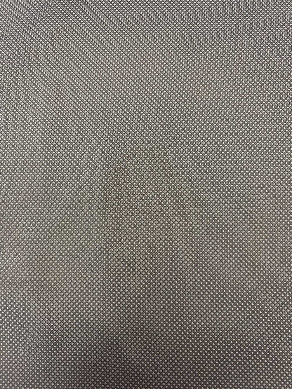 185BR [outlet] Yamanashi Fujiyoshida 100% Soie, Motif à Damier Diagonal Marron[Textile] Yamamoto(EXCY)