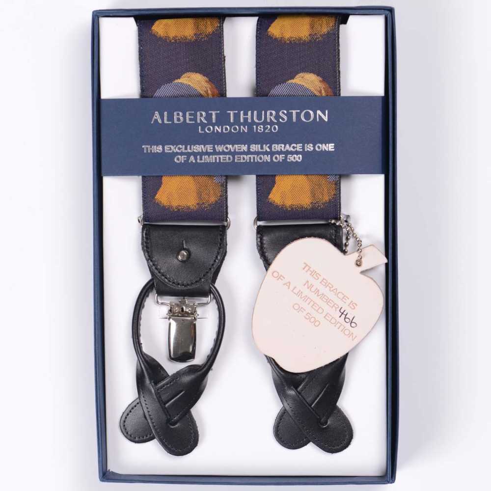 AT-2232 Albert Thurston Suspenders Limited Edition 40mm Girl With A Pearl Earring[Accessoires Formels] ALBERT THURSTON