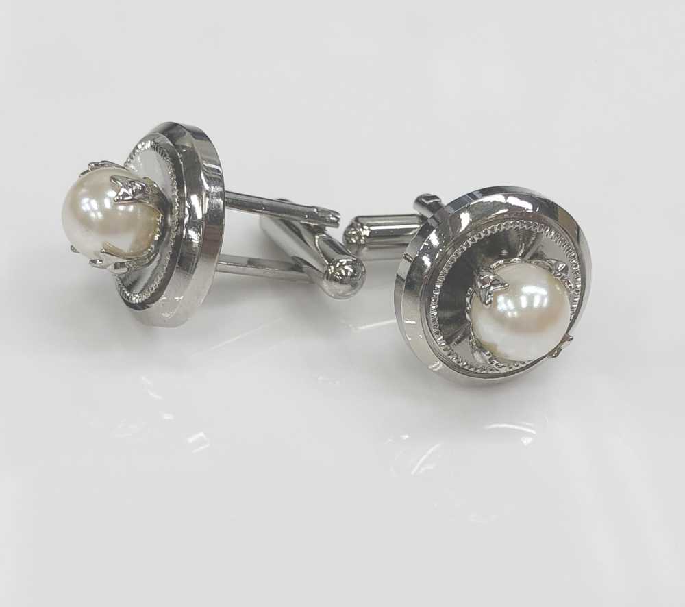 CUF-パール Boutons De Manchette Imitation Perles[Accessoires Formels] Yamamoto(EXCY)