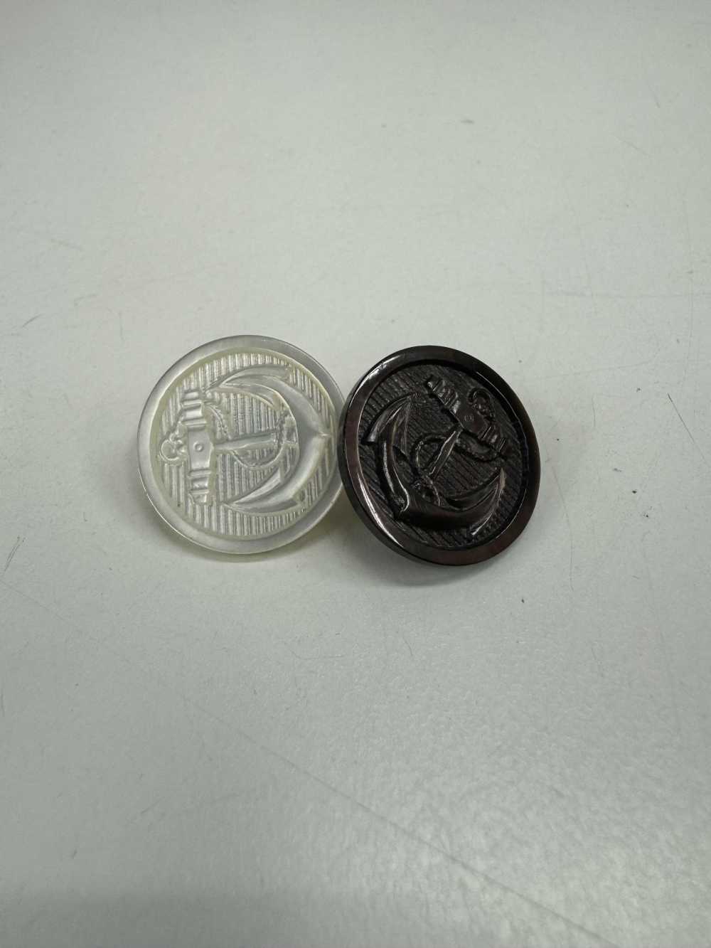 SL-15 Fabriqué Au Japon, Bouton Coquillage Avec Motif Ancre Pour Costumes Et Vestes