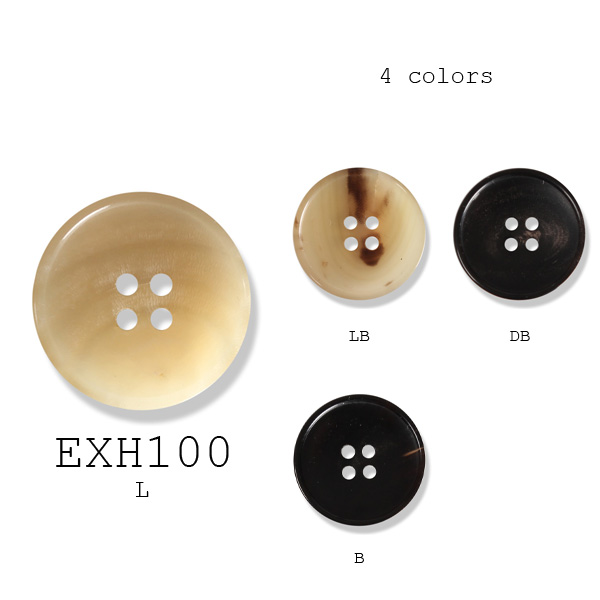 EXH-100 Boutons En Corne De Buffle Véritable Pour Costumes, Vestes Et Manteaux Yamamoto(EXCY)