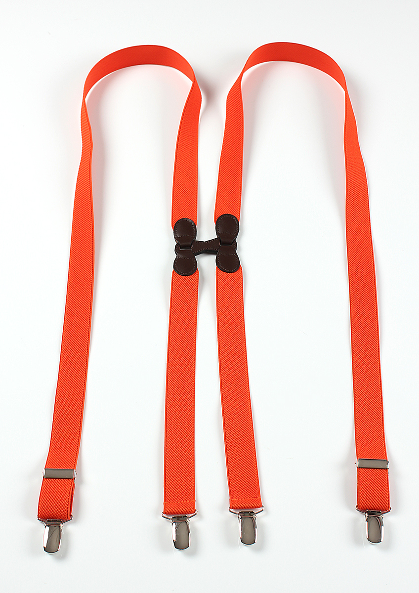 VAR-87 BRETELLE & BRACES Bretelles Orange Type H[Accessoires de cérémonie] Bretelle & Croisillons