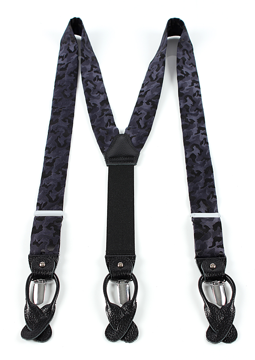 PSR-1 Pentagone Textile Utilisé Motif Camouflage Bretelles Bleu Marine[Accessoires Formels] Yamamoto(EXCY)