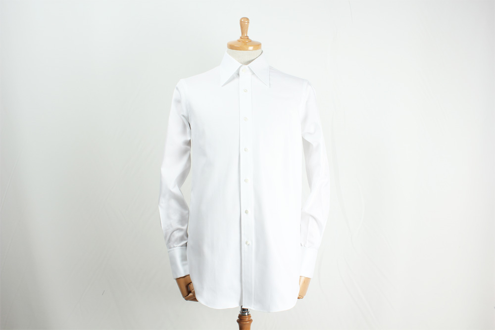 GXPSH2 THOMAS MASON Textile Chemise De Couleur Régulière En Sergé Blanc Usé[Produits Vestimentaires] Yamamoto(EXCY)