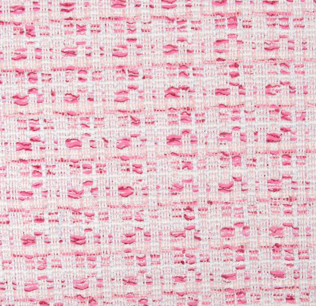 Z7575 LINTON Linton Tweed Made In England Textile Blanc X Rose LINTON
