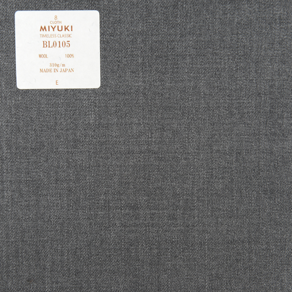 BL0105 Intemporel Classique Classique Uni Gris Moyen[Textile] Miyuki Keori (Miyuki)