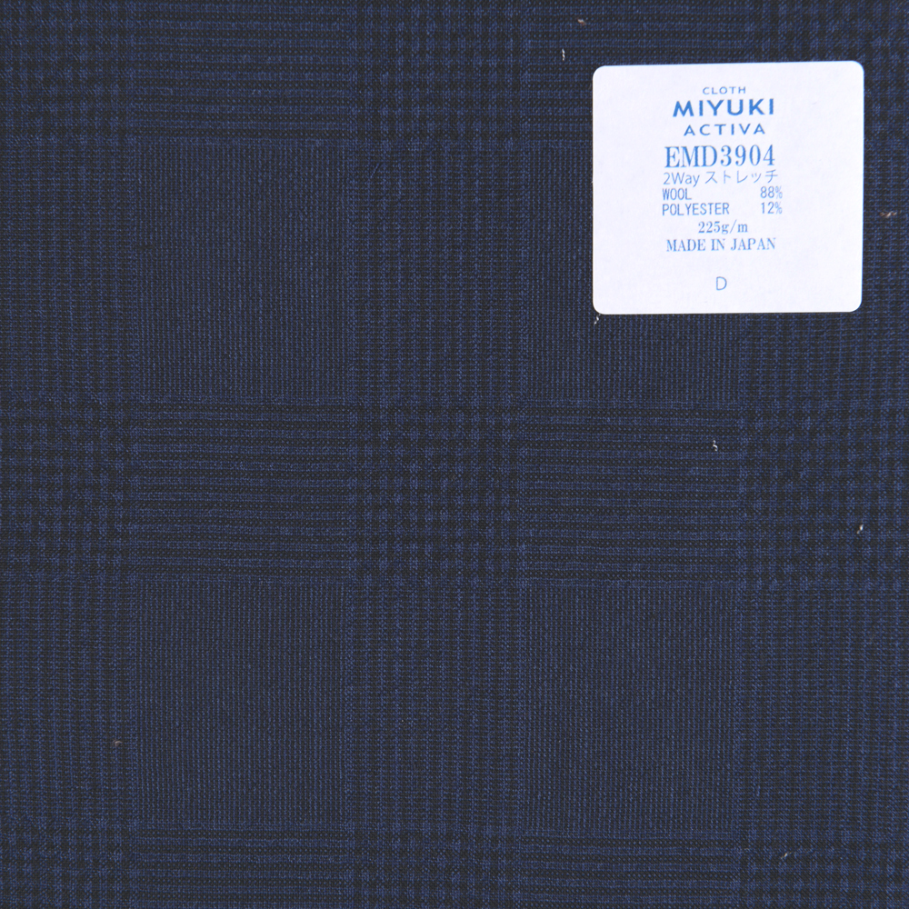 EMD3904 Natural Stretch Line Activa 2 Way Stretch Seersucker Bleu Marine[Textile] Miyuki Keori (Miyuki)