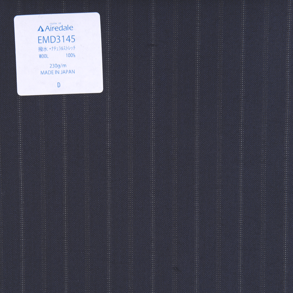 EMD3145 Miyuki Tropical Printemps/Été Classique Toile Unie Matière Airdale Alternate Stripe Bleu Marine[Textile] Miyuki Keori (Miyuki)