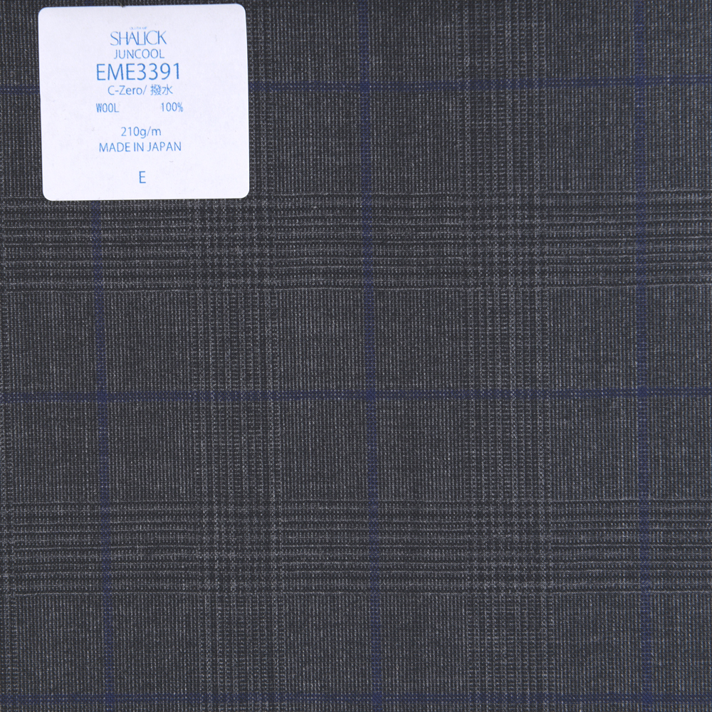 EME3391 Vêtements D&#39;été Japonais Sharick Series Juncourt Glen Check Grey X Blue Pane[Textile] Miyuki Keori (Miyuki)
