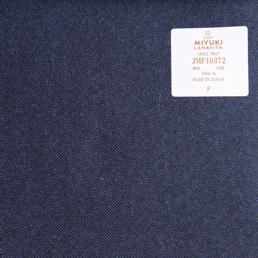 JMF10372 Lana Vita Collection Tweed Filé Uni Bleu Marine[Textile] Miyuki Keori (Miyuki)