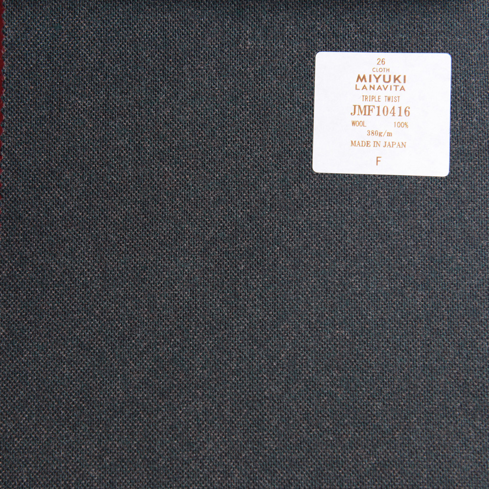 JMF10416 Lana Vita Collection Tweed Spun Plain Charcoal Heaven Grey[Textile] Miyuki Keori (Miyuki)