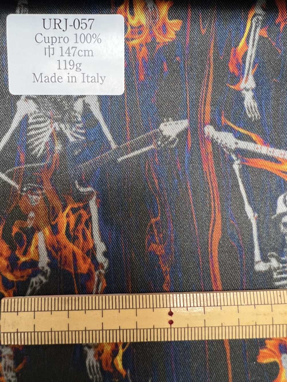 URJ-057 Fabriqué En Italie Doublure Imprimée 100% Cupra Skull Rock Pattern[Garniture] SDC