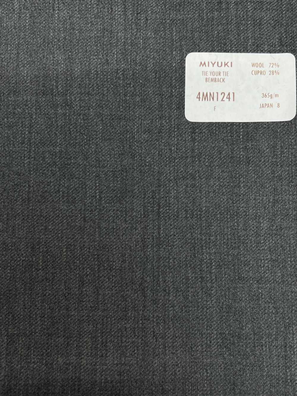 4MN1241 CREATIVE LINE TIE YOUR TIE BEMBACK Gris Moyen[Textile] Miyuki Keori (Miyuki)