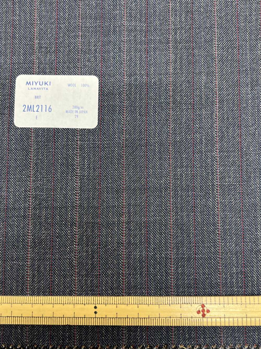 2ML2116 BRIT Rayure Bleue Moyenne[Textile] Miyuki Keori (Miyuki)