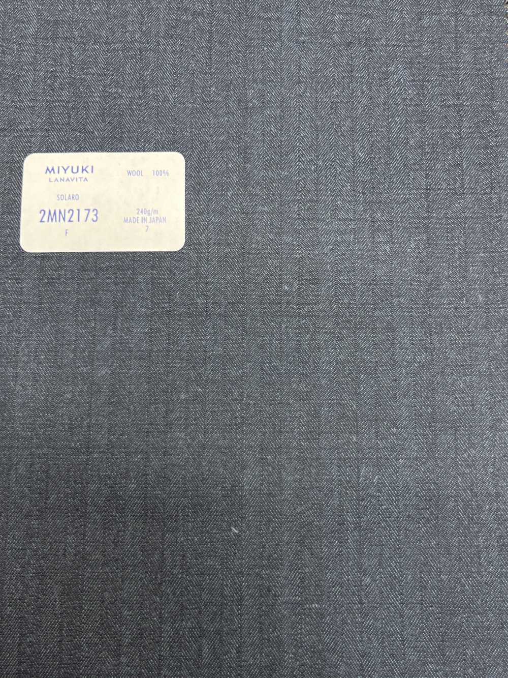 2MN2173 SOLARO Motif Tissé Bleu Moyen[Textile] Miyuki Keori (Miyuki)