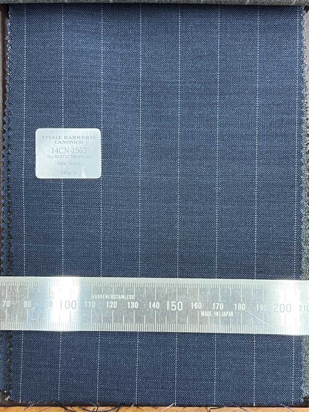 14CN1563 CANONICO 21μ RUSTIQUE TROPICAL Rayure Bleu[Textile] CANONIQUE