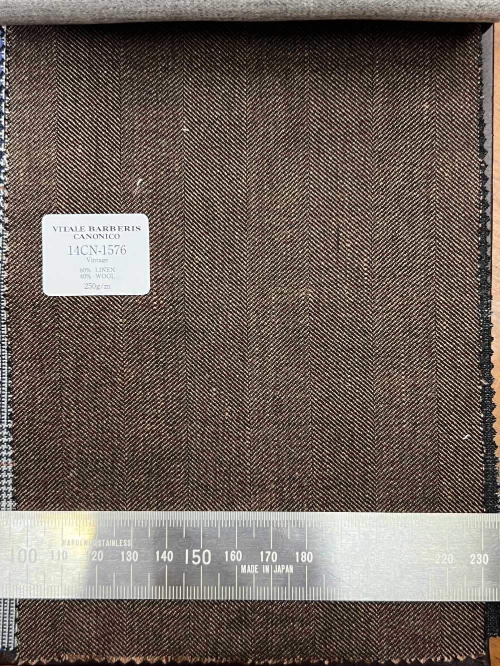 14CN1576 CANONICO LI/60 W/40 Chevrons Marron[Textile] CANONIQUE