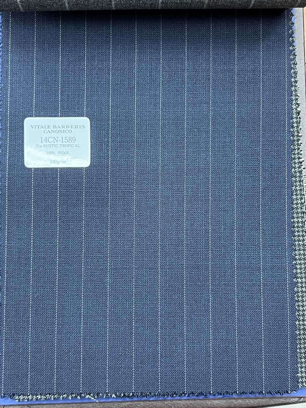 14CN1589 CANONICO 21μ RUSTIC TROPICAL Stripe Marine Foncé[Textile] CANONIQUE